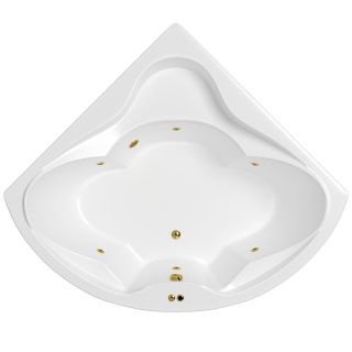 Гидромассажная ванна WHITECROSS Konsul 0110.150150.100.SOFT.GL 150 см Soft золото